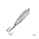 5 Pack Silver Casting Spoon Jig Lures