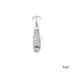5 Pack Silver Casting Spoon Jig Lures