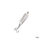 5 Pack Silver Casting Spoon Jig Lures