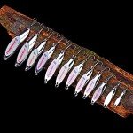 PROBEROS Silver Fishing Spoon Lures - 10 Pack