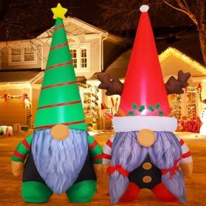 GOOSH 5.4 FT Inflatable Christmas Gnome Decoration