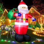 8FT Inflatable Santa Claus Outdoor Christmas Decor