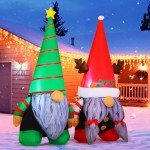 GOOSH 5.4 FT Inflatable Christmas Gnome Decoration