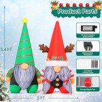GOOSH 5.4 FT Inflatable Christmas Gnome Decoration