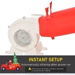 7.5ft Inflatable Santa Driving Fire Truck Decoration