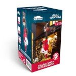 8 FT Inflatable Reindeer and Climbing Santa Decor