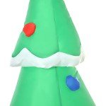 7.5ft Inflatable Santa Driving Fire Truck Decoration
