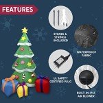 Giant 7 FT Inflatable Christmas Tree with Lights