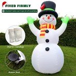 Giant Inflatable Snowman with LED Lights