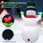 Giant Inflatable Snowman with LED Lights