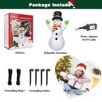 Giant Inflatable Snowman with LED Lights