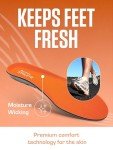 Sof Sole Men's Full-Length Performance Insoles, Orange