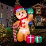 Peyton 8FT Inflatable Gingerbread Man Christmas Decor