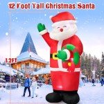 Giant 12 FT Inflatable Santa for Christmas Yard