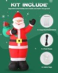 12FT Inflatable Santa Claus for Holiday Decor