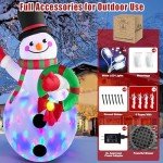 Giant 12 FT Christmas Inflatables Snowman with Lights