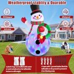 Giant 12 FT Christmas Inflatables Snowman with Lights