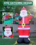 12FT Inflatable Santa Claus for Holiday Decor