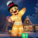 Giant Gingerbread Man Christmas Inflatable Decoration