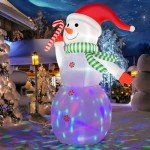 Giant Christmas Inflatable Snowman with LED Lights