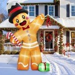 Giant Gingerbread Man Christmas Inflatable Decoration