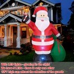 12-Foot Santa Claus Inflatable Christmas Yard Decoration