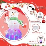 Giant Christmas Inflatable Snowman with LED Lights