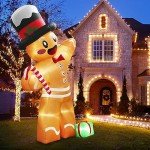 Giant Gingerbread Man Christmas Inflatable Decoration