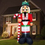 Giant 12-Foot Nutcracker Christmas Inflatable Decoration