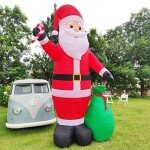 12-Foot Santa Claus Inflatable Christmas Yard Decoration