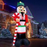 Giant 12-Foot Nutcracker Christmas Inflatable Decoration