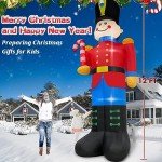 MICOCAH 12FT Inflatable Nutcracker Soldier with Lights
