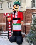 Giant 12-Foot Nutcracker Christmas Inflatable Decoration