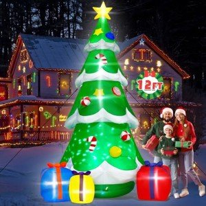 Giant 12FT Lighted Christmas Tree Inflatable Decor