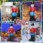 MICOCAH 12FT Inflatable Nutcracker Soldier with Lights