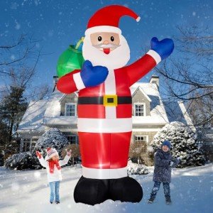 Giant 12FT Inflatable Santa Claus Yard Decoration