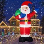 Giant 12FT Inflatable Santa Claus Yard Decoration