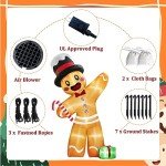Giant Gingerbread Inflatable Christmas Yard Decoration