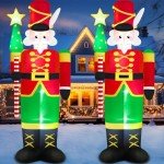 12FT Inflatable Nutcracker Soldier with LED Lights