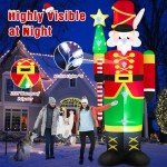 12FT Inflatable Nutcracker Soldier with LED Lights