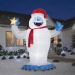 Giant 12 ft Rudolph Airblown Inflatable Bumble
