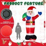 Giant 12FT Inflatable Santa Claus Yard Decoration