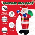 Giant 12FT Inflatable Santa Claus Yard Decoration