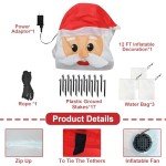 12 ft Inflatable North Pole Guidepost with Santa