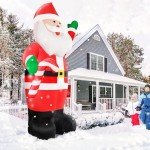 12 Foot Inflatable Santa Claus with LED Lights