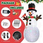 Giant 12FT Inflatable Snowman with Color Lights