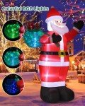 12 FT Inflatable Santa Claus Yard Decoration with LED Lights