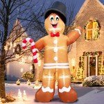 Giant Inflatable Gingerbread Man Christmas Decoration