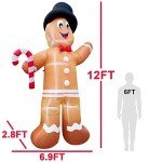 Giant Inflatable Gingerbread Man Christmas Decoration