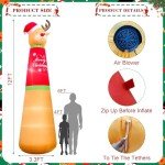Giant 12FT Inflatable Christmas Reindeer Decoration